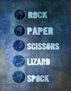 rock paper scissors lizard spock