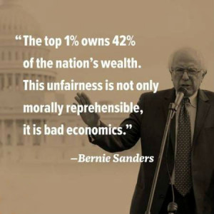 The top 1% owns 42% of the nation's wealth. This unfairness is not ...