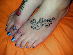 tattoos on feet quotes. girls tattoos on feet with
