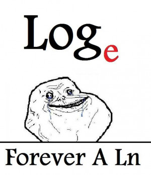 Math joke!. In a Logarithmic function, Log-e is represented as Ln. Ln ...