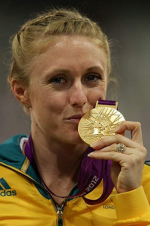 Sally Pearson with her 100m hurdles gold medal at the 2012 London ...