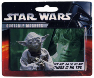 Details about Star Wars Yoda and Luke Quotable Fridge Magnet Gift