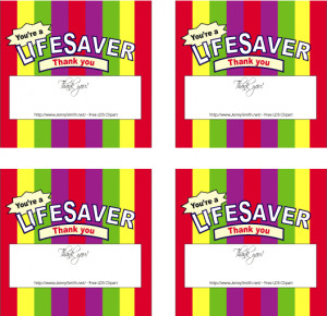 LIfe Savers Wrappers: Thank you