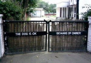 Beware of Dog Aign | Funny Dog Signs