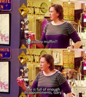 Miranda Hart - a savoury muffin