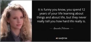 QUOTES FROM AMANDA PETERSON | A-Z Quotes