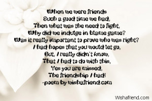 ... poems lost friendship poems friendship poems for girls lost friendship