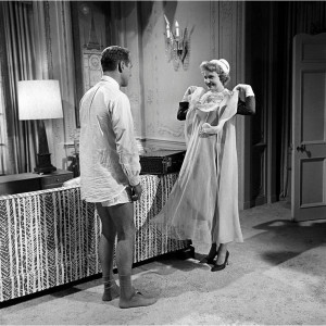 Paul Newman and Joanne Woodward on the set of quot Rally Round the ...