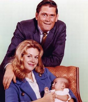 Bewitched Samantha, Darrin And Baby Tabatha