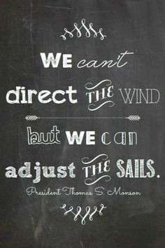 Comparing sailing into life.....Cool! More