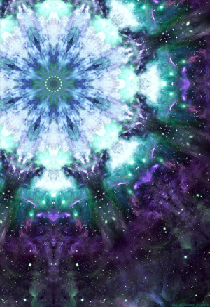 love art trippy follow green psychedelic space galaxy nebula dark trip ...