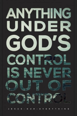 God is in control!