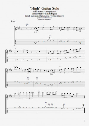 ... solo, or lick, email me at halromusic@gmail.com for a quote and