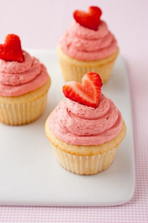 Strawberry Shortcake Cupcakes - perfect for Valentines!