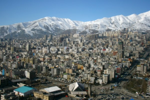 Stock photo: Skyline Of Tehran, Iran. Showing The Elburz Mountains In ...