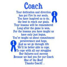 baseball coach thank you card - Google Search More