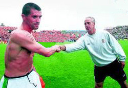 The Handshake between Roy Keane and Mick McCarthy that said it all