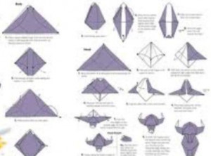 ... how to make paper easy instructions to make a paper crane origami bull
