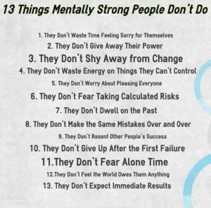 Mentally strong people