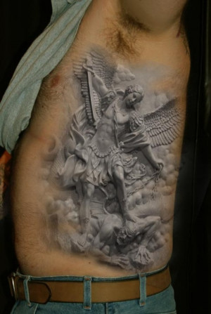 ... concept or design for the Saint Michael the Archangel tattoo I wanted