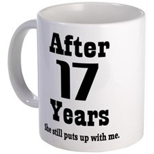 17th Anniversary Funny Quote Mug for