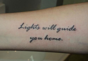 Forearm Quote Tattoo