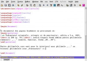 Romanian Quotes with LaTeX