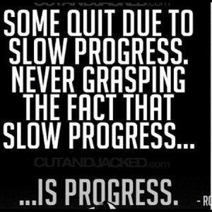 Motivational Quote: Some Quit Due To Slow Progress