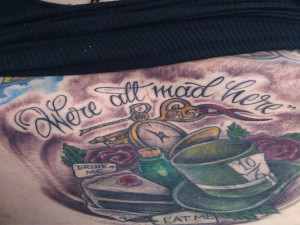 here tattoo were all mad here alice in wonderland quotes were all mad ...