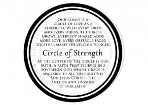 our family is a circle of strength and love with every birth and every