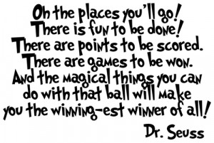 Oh! The Places You’ll Go!’ by Dr Seuss.