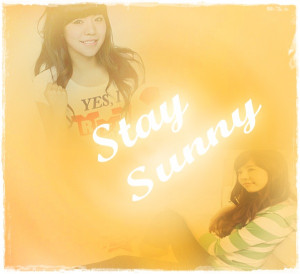 SNSD Sunny Fan Quote Stay Sunny by BlueberriFox