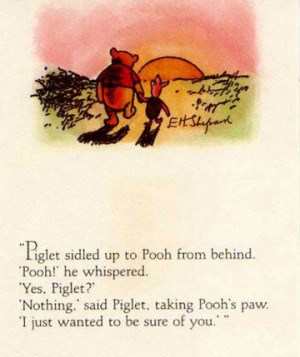 ... that little Piglet in Winne the Pooh would be a symbol ofcourage