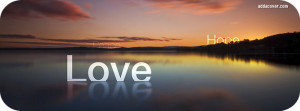 Peace Love Hope Facebook Cover