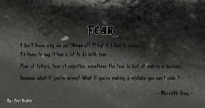 Grey's anatomy Quotes ((Fear)) by EngiGen