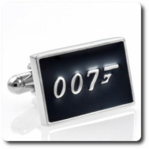 Boutons de manchette logo James Bond 007