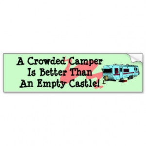 Bumper Sticker Vintage Camper RV Travel Trailer