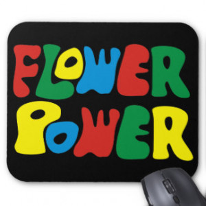 Flower Power Hippie Mousepads