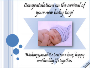Congratulations On Your New Baby Boy.