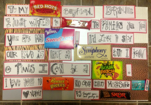Boyfriend candy bar valentines day card!