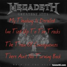 Old picture, Megadeth Quote/Lyrics.