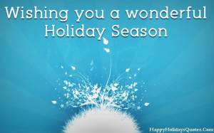Happy Holiday Greetings Messages 2014