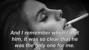 black and white, couple, lana del rey, love, love quote, national ...