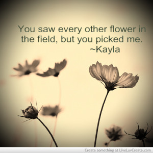 My Flower Love Quote