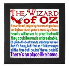 Wizard of Oz Quotes Keepsake Box for