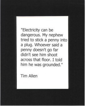Funny & Famous Electrician Matted Quotes