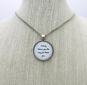 Passion Pit - Seaweed Song Inspired Lyrical Quote Pendant Necklace