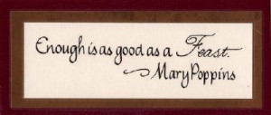 Bookmark: Mary Poppins Quote