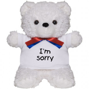Apologize Gifts > Apologize More Fun Stuff > I'm Sorry Teddy Bear