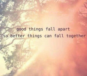 Falling apart & coming together..